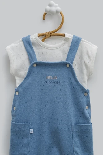 Salopetă Caramell Hello Boy Indigo & Ivory (3-6L) cumpăra în Chișinau
