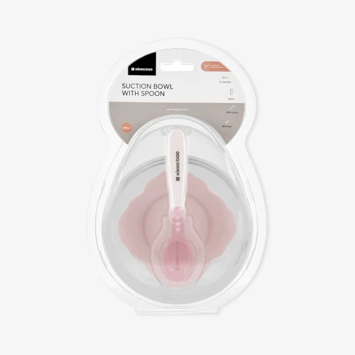 Bol cu ventuză și lingură Kikkaboo Pink, 250 ml cumpăra în Chișinau