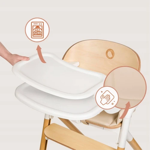Scaun pentru hranire 3 în 1 Lionelo Celia White Natural Wood cumpăra în Chișinau