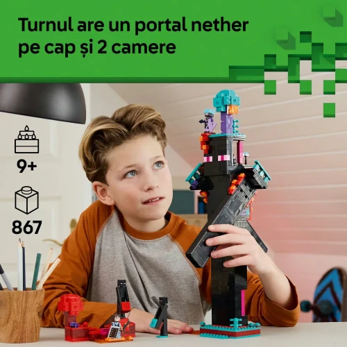 Set construcție Lego Minecraft The Enderman Tower, 867 elemente cumpăra în Chișinau
