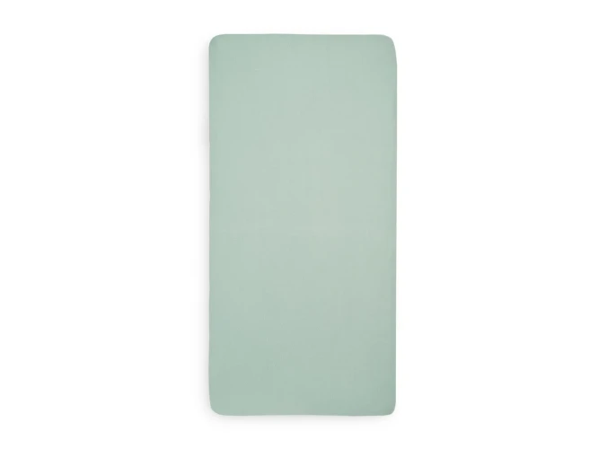 Простыня на резинке Jollein Jersey Ash Green, 120x60 см, 2 шт. купить в Кишиневе
