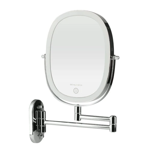 Oglindă cosmetică de perete cu iluminare LED Beautifly Dual Side Silver cumpăra în Chișinau