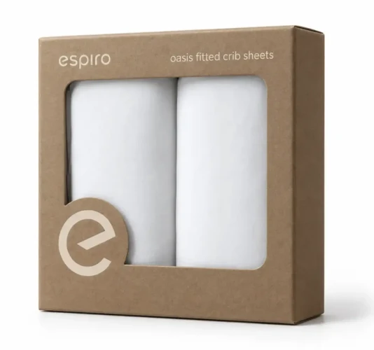Набор из 2 простыней на резинке Espiro Oasis White, 70x70 см и 130x70 см купить в Кишиневе