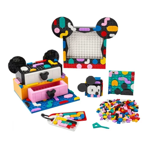 Set construcție Lego DOTS Disney Mickey Mouse & Minnie Mouse Back-to-School Project Box, 669 elemente cumpăra în Chișinau