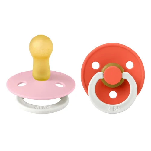 Круглые латексные соски Bibs Glow Baby Pink & Tango (6-18 мес.), 2 шт. купить в Кишиневе