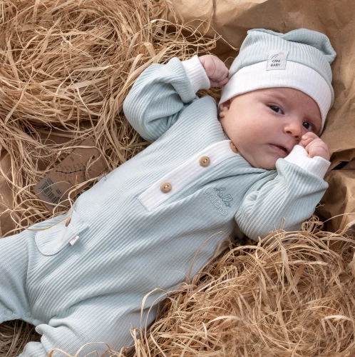 Комбинезон Caramell Happy Boy Turquoise & Ivory (1-3М) купить в Кишиневе