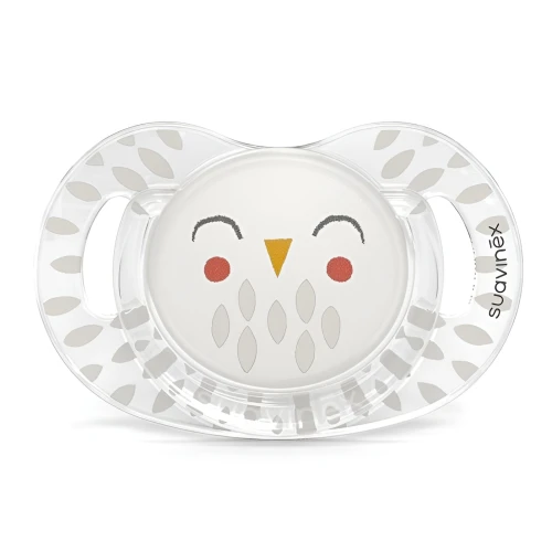 Пустышка симметричная из силикона Suavinex SX Pro Bonhomia Owl Beige, 18 мес. + купить в Кишиневе