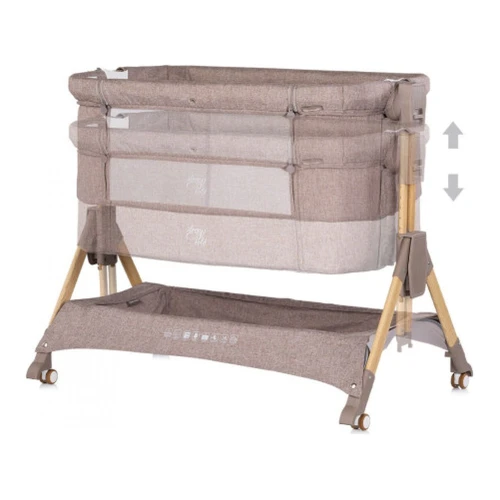 Pătuț co-sleeper pliabil Chipolino Sleep'n Fold latte cumpăra în Chișinau