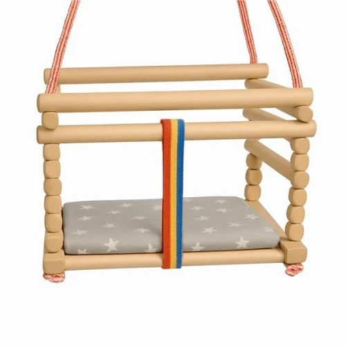 Leagăn suspendat Baby Mix 58355 din lemn de fag, natural, cu pernă cumpăra în Chișinau