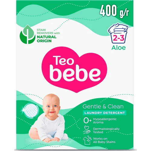 Стиральный порошок Teo Bebe Gentle & Clean Aloe Vera, 400 г купить в Кишиневе