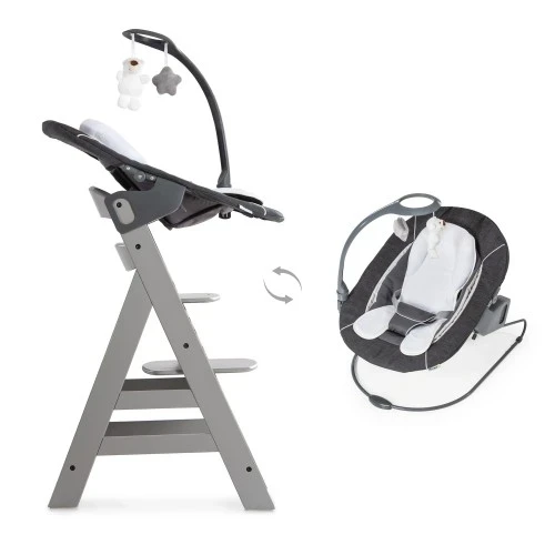 Balansoar Hauck Alpha Bouncer Deluxe 2 in 1 Melange Grey cumpăra în Chișinau