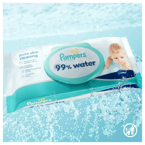 Влажные салфетки Pampers 99% Water, 12x60 шт. купить в Кишиневе