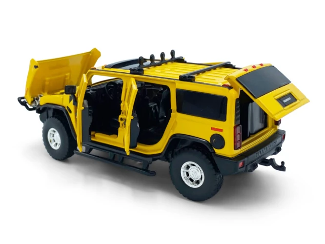 Миниатюрная модель внедорожника Tayumo Hummer H2 Yellow купить в Кишиневе