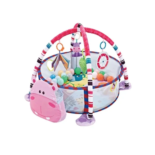 Игровой коврик KikkaBoo Hippo с 30 мячами, 80x84x56 см купить в Кишиневе