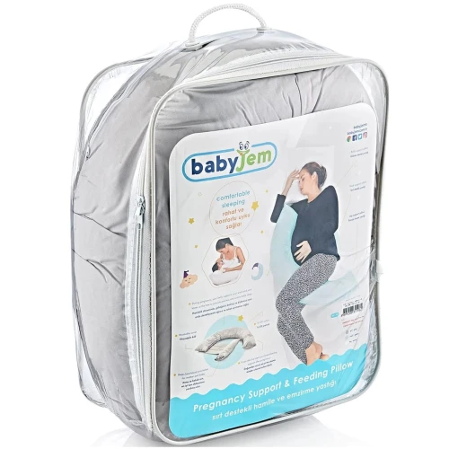 Perna pentru alaptare BabyJem Multiway Gri, 21x85 cm cumpăra în Chișinau