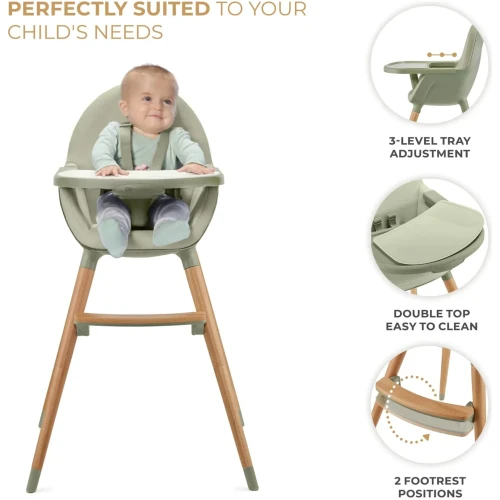 Scaun de masa 2 in 1 KinderKraft Fini 2 Green cumpăra în Chișinau