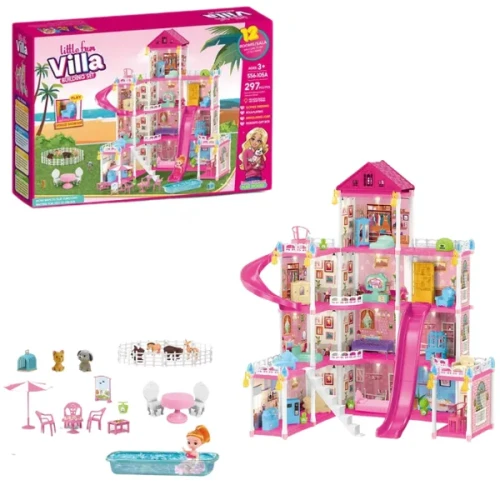 Căsuță pentru păpuși Essa Toys Villa, 297 elemente cumpăra în Chișinau