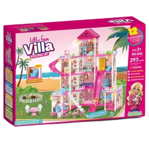 Căsuță pentru păpuși Essa Toys Villa, 297 elemente cumpăra în Chișinau