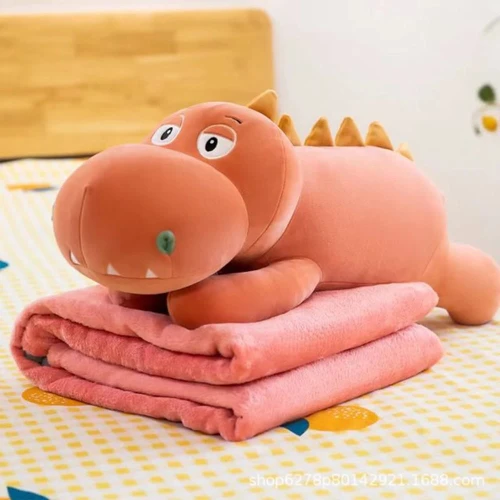 Мягкая игрушка ChiToys Dino с одеялом Розовый, 60 см купить в Кишиневе
