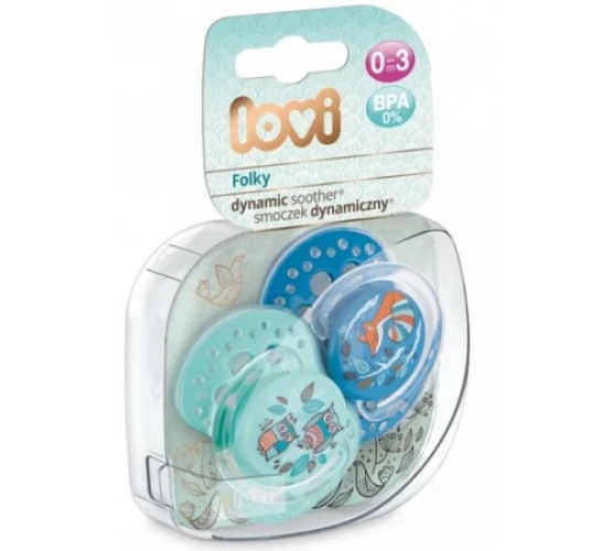 Suzeta din silicon dinamica Lovi Folky boy (0-3 luni) 2 buc. cumpăra în Chișinau