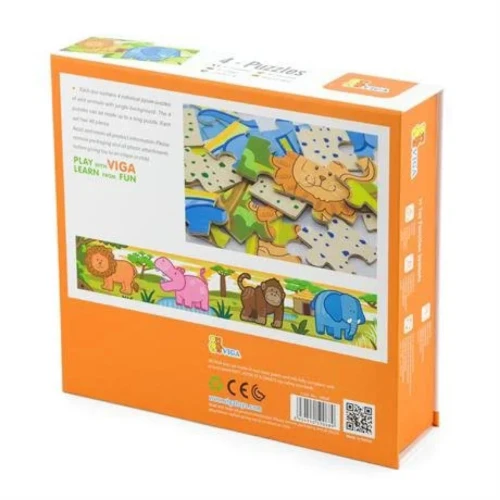 Деревянные пазлы Viga Jungle, 48 элементов купить в Кишиневе
