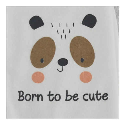 Комбинезон для малыша Minikin Happy Baby, молочный с пандой, р.62 купить в Кишиневе