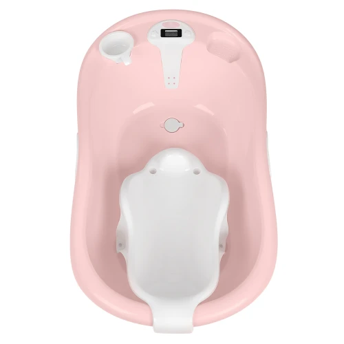 Cădiță cu suport și termometru Kikkaboo Lavera Pink, 89 cm cumpăra în Chișinau