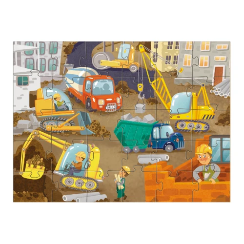 Puzzle Dodo La șantier de construcții, seria Transport, 30 elemente cumpăra în Chișinau