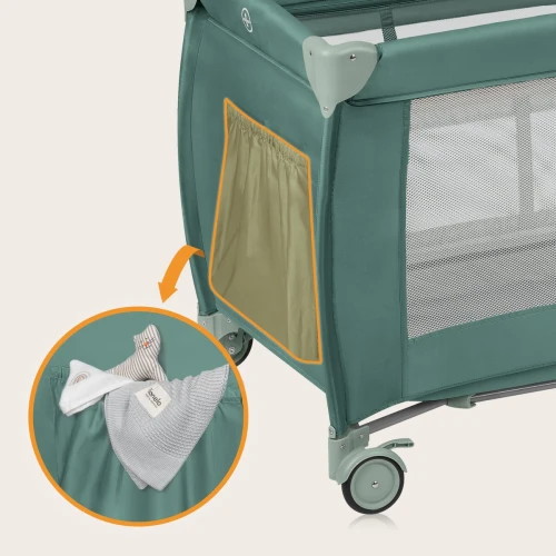 Patut pliabil Lionelo Stefi Plus Green Olive cumpăra în Chișinau