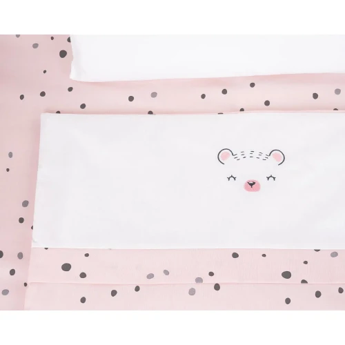 Lenjerie de patut KikkaBoo Bear with me Pink (5 piese), 50x80 cm cumpăra în Chișinau