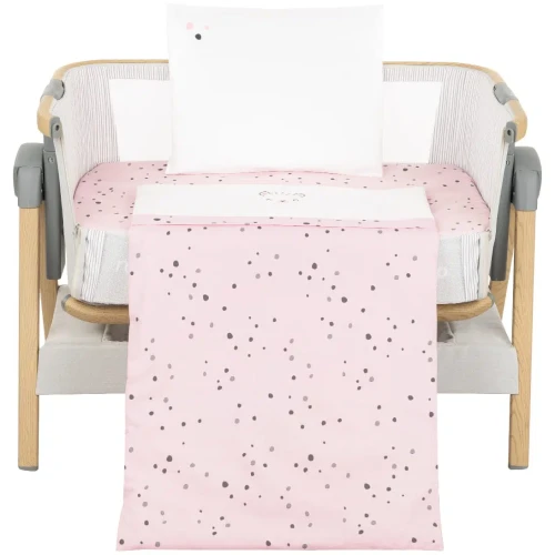 Lenjerie de patut KikkaBoo Bear with me Pink (5 piese), 50x80 cm cumpăra în Chișinau