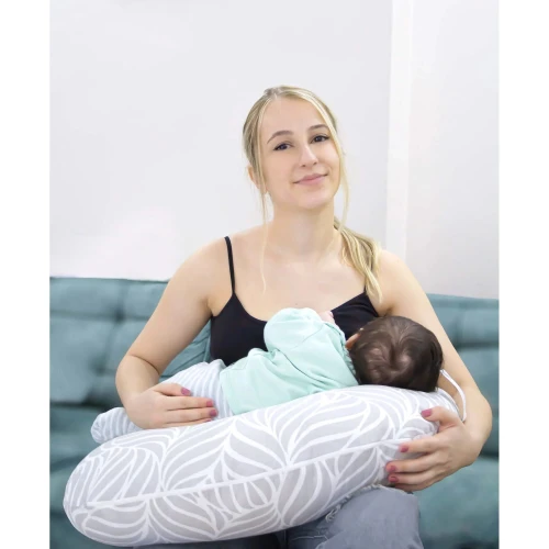 Perna pentru alaptare BabyJem Nursing Pillow Albastru, 49x56 cm cumpăra în Chișinau