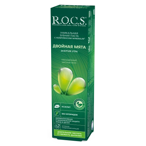 Зубная паста R.O.C.S. Двойная мята (6 лет +) купить в Кишиневе