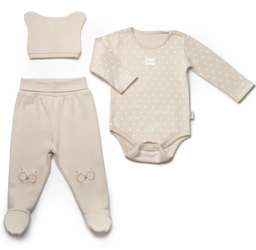 Комплект из 3 штук BabyCosy Beige (6-9М) купить в Кишиневе
