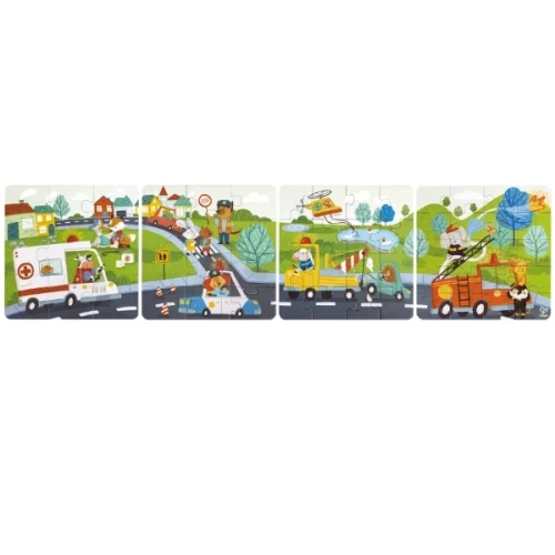 Puzzle Hape 4 în 1 Operațiunea de salvare, 71 elemente cumpăra în Chișinau