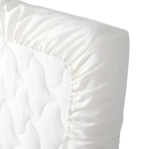 Cearsaf de pat pe elastic Perina Sateen Premium Alb de lapte, 160x80 cm cumpăra în Chișinau