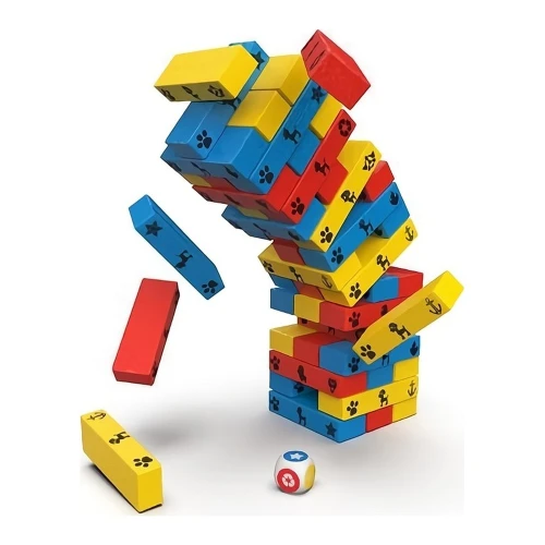 Настольная игра Spin Master Jumbling Tower Paw Patrol, 48 деревянных деталей купить в Кишиневе