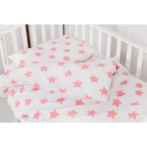 Lenjerie de patut (3 piese) Twins Eco Stars Coral cumpăra în Chișinau