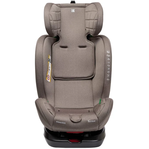 Автокресло 40-150 см (i-Size) Isofix Kikkaboo i-Trip Beige, поворотное 360 купить в Кишиневе