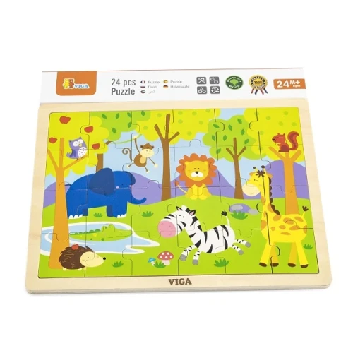 Деревянные пазлы Viga Animlas, 24 элементов купить в Кишиневе