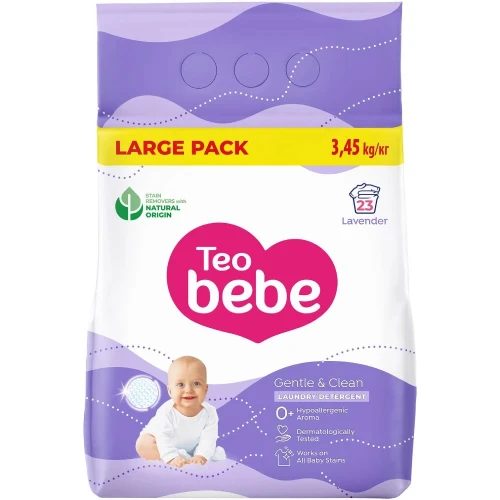 Стиральный порошок Teo Bebe Gentle & Clean Lavender, 3450 г купить в Кишиневе