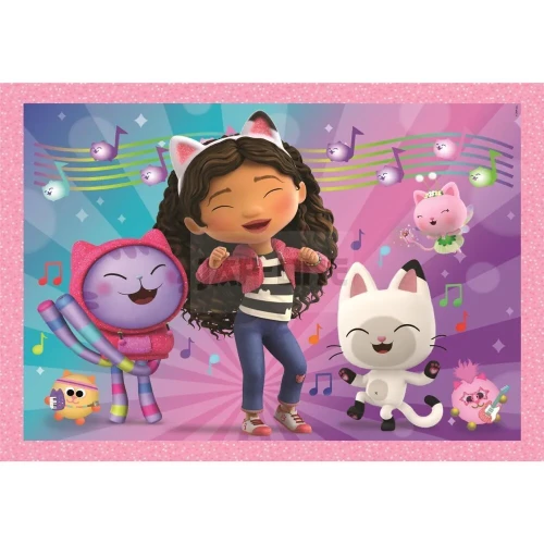 Puzzle Clementoni 4 in 1 Gabby's Dollhouse, 72 elemente cumpăra în Chișinau