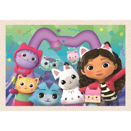 Puzzle Clementoni 4 in 1 Gabby's Dollhouse, 72 elemente cumpăra în Chișinau