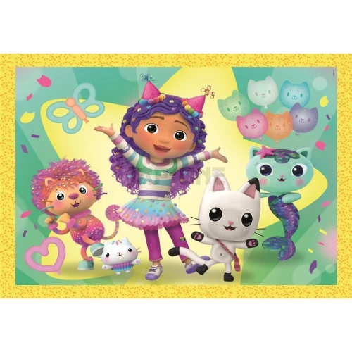 Puzzle Clementoni 4 in 1 Gabby's Dollhouse, 72 elemente cumpăra în Chișinau