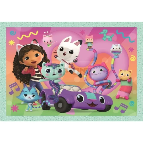 Puzzle Clementoni 4 in 1 Gabby's Dollhouse, 72 elemente cumpăra în Chișinau
