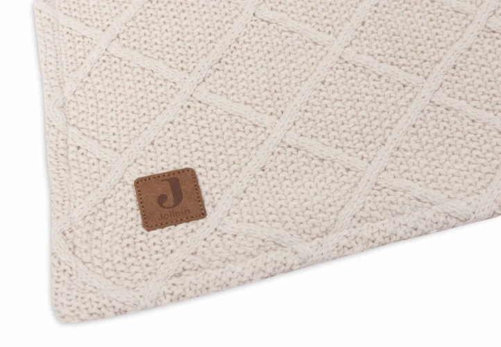 Păturică Jollein Check Knit Oatmeal/Teddy Fleece, 75x100 cm cumpăra în Chișinau