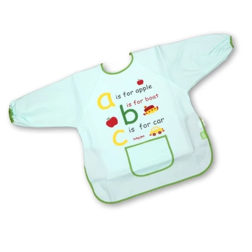Фартук с рукавами для занятий BabyJem ABC, Зелёный купить в Кишиневе
