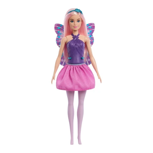 Păpușă-zână Barbie Dreamtopia JKB62, păr roz cu mov, fustă roz cumpăra în Chișinau