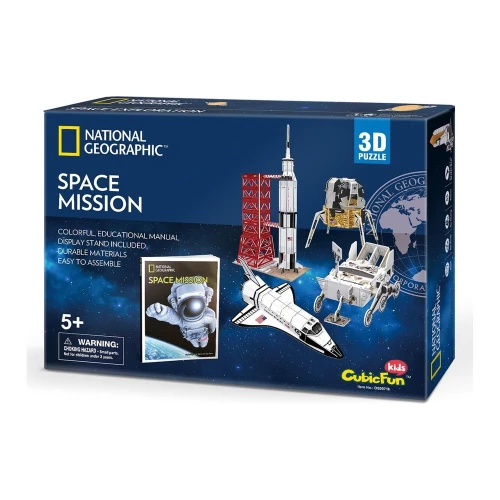 Puzzle 3D Cubic Fun National Geographic Misiune spațială, 80 elemente cumpăra în Chișinau