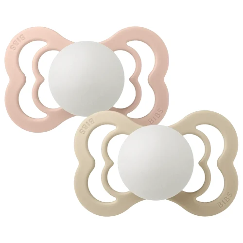 Симметричные латексные соски Bibs Supreme Glow Blush & Vanilla (0-6 мес.), 2 шт. купить в Кишиневе